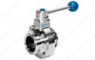Tri-clamped Butterfly Valve