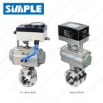 Pneumatic Actuated Sanitary Butterfly Valve with Intelligent IL-TOP Control