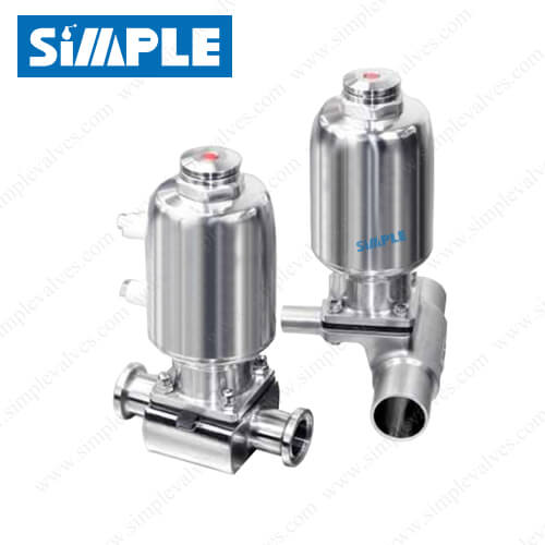 2. Sanitary Air Operated Diaphragm Valve with Tri-clamp Ends, Mini Body Design
