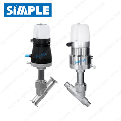 5. Sanitary Tri Clover Angle Seat Valve with C-TOP (Control Module)